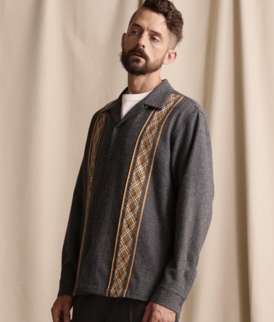 2XL 新品　定価24200円　Schott 2TONE WOOL SHIRT