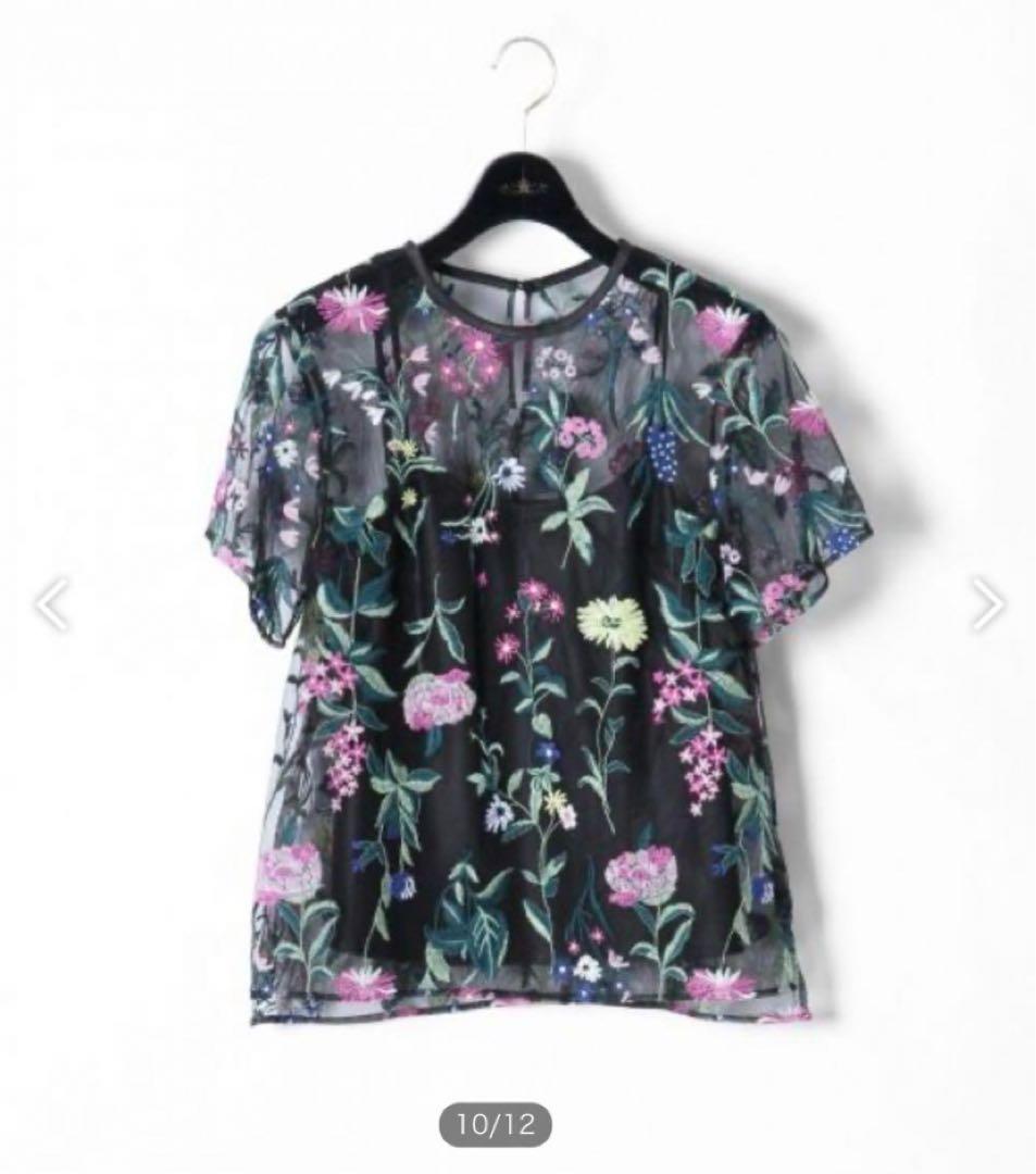 グレースクラス　フラワー刺繍チュール　ワンピース　セットアップ　ダイアグラム