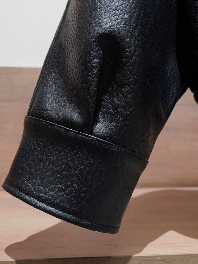 ZARAフェイクレザージャケット ブラック ハイネック Mサイズ