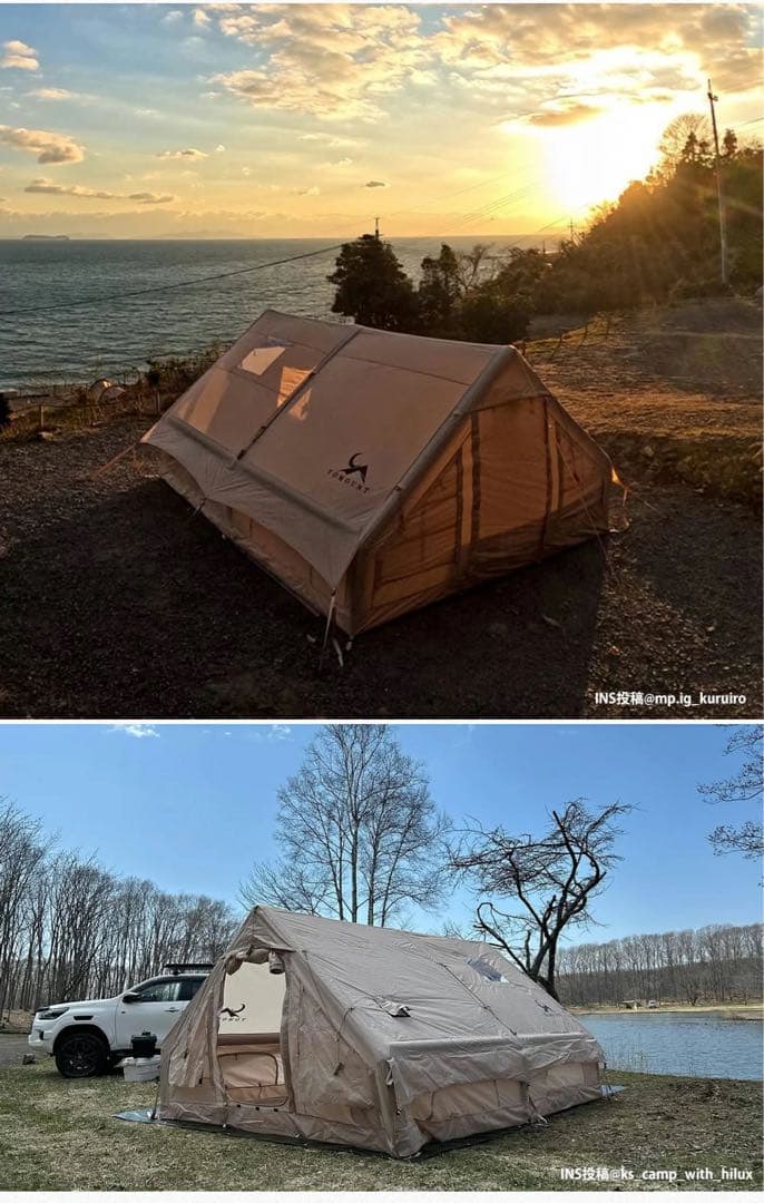 TOMOUNT Lodge Air-12 テント 400x300x200cm