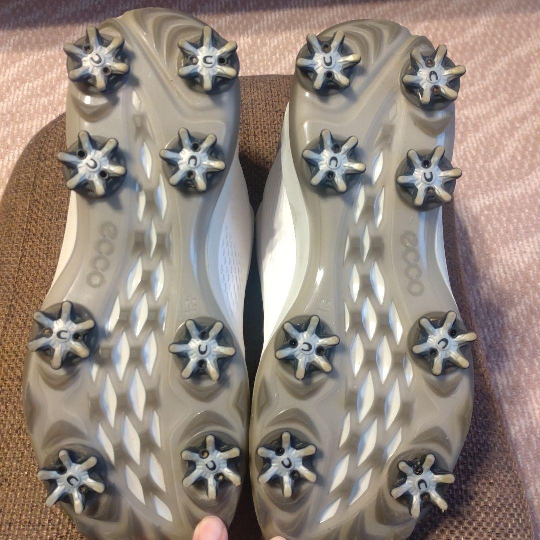 【美品】ECCO　エコー　ゴルフシューズ　BOA　25.5〜26cm　ホワイト