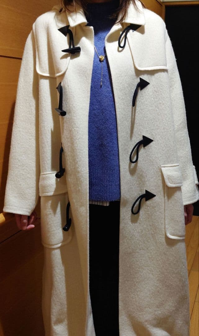 ホワイト ダッフルコート 未使用