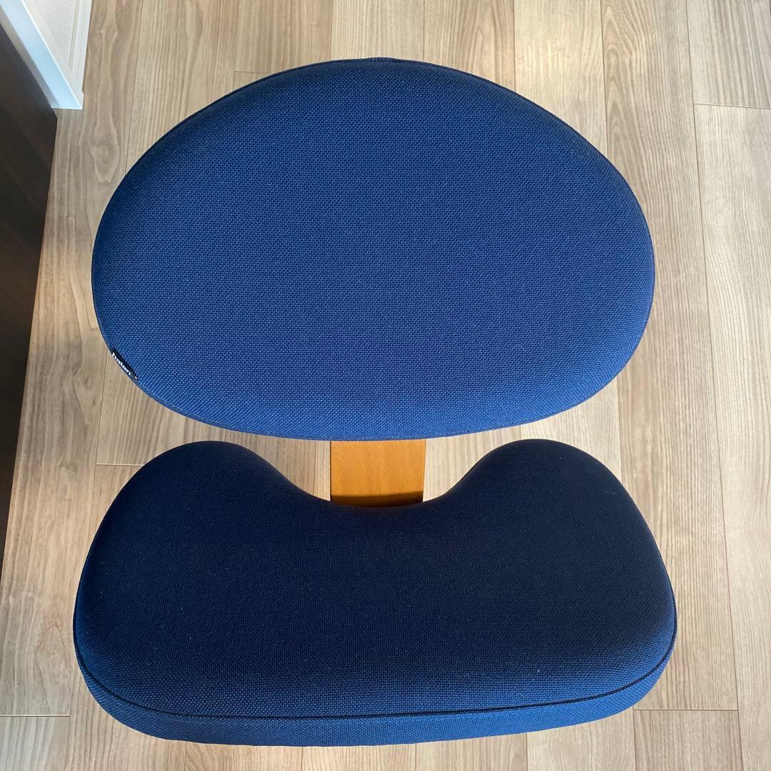 【完成品・組み立て不要・美品・カバー付き】バランスチェア・イージー ネイビー