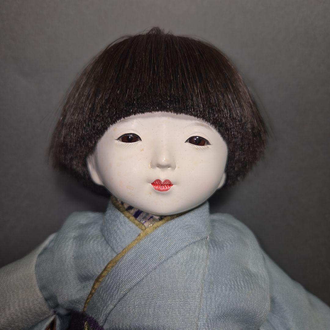 小さめな市松人形 　工房朋　春幸作　二人一緒に