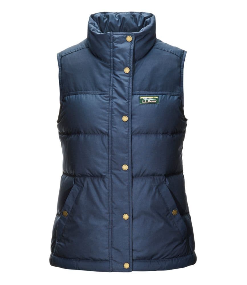 【美品】エルエルビーン　マウンテンクラシックダウンベスト　レディースМ　紺