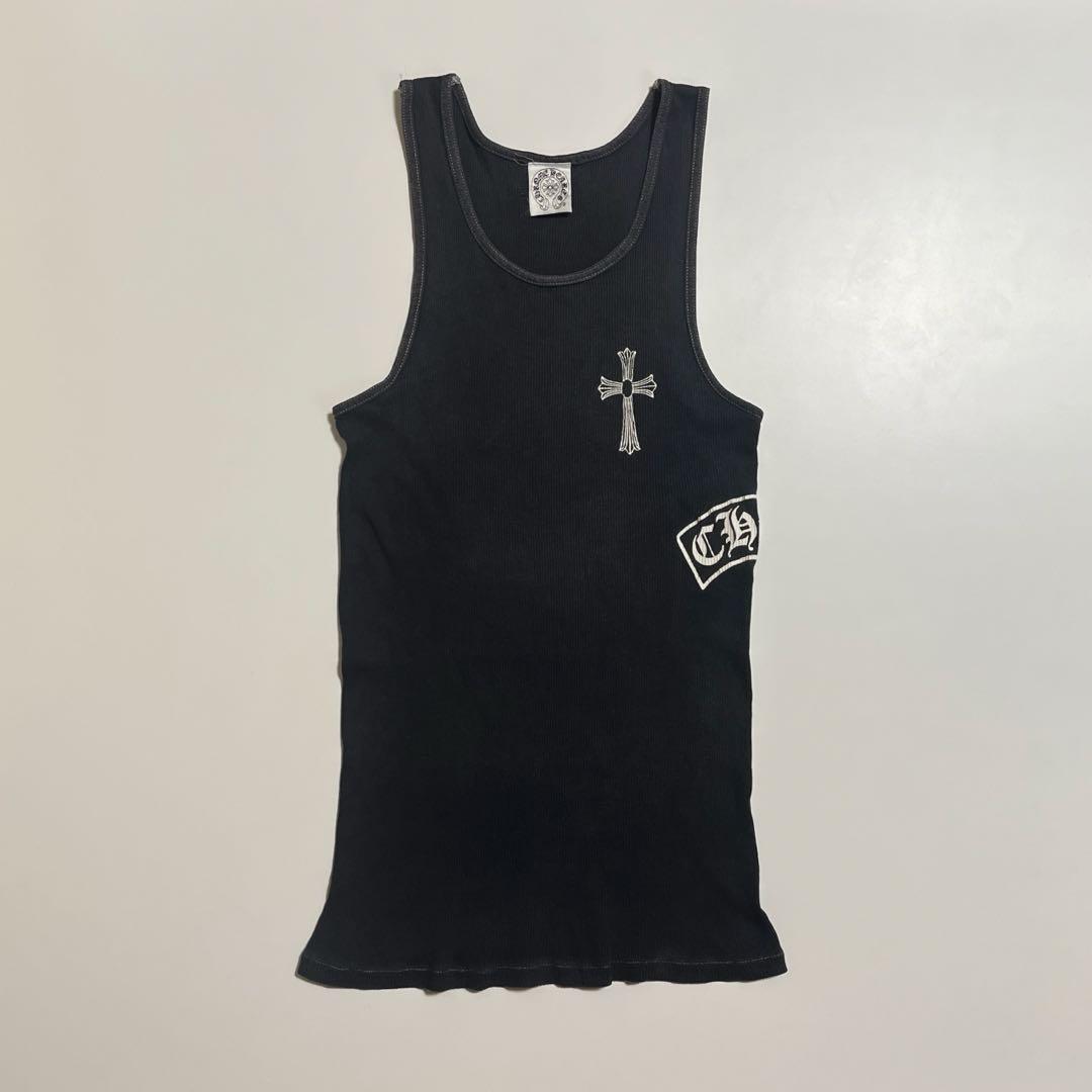 CHROME HEARTS タンクトップ ノースリーブ ブラック 初期タグ S