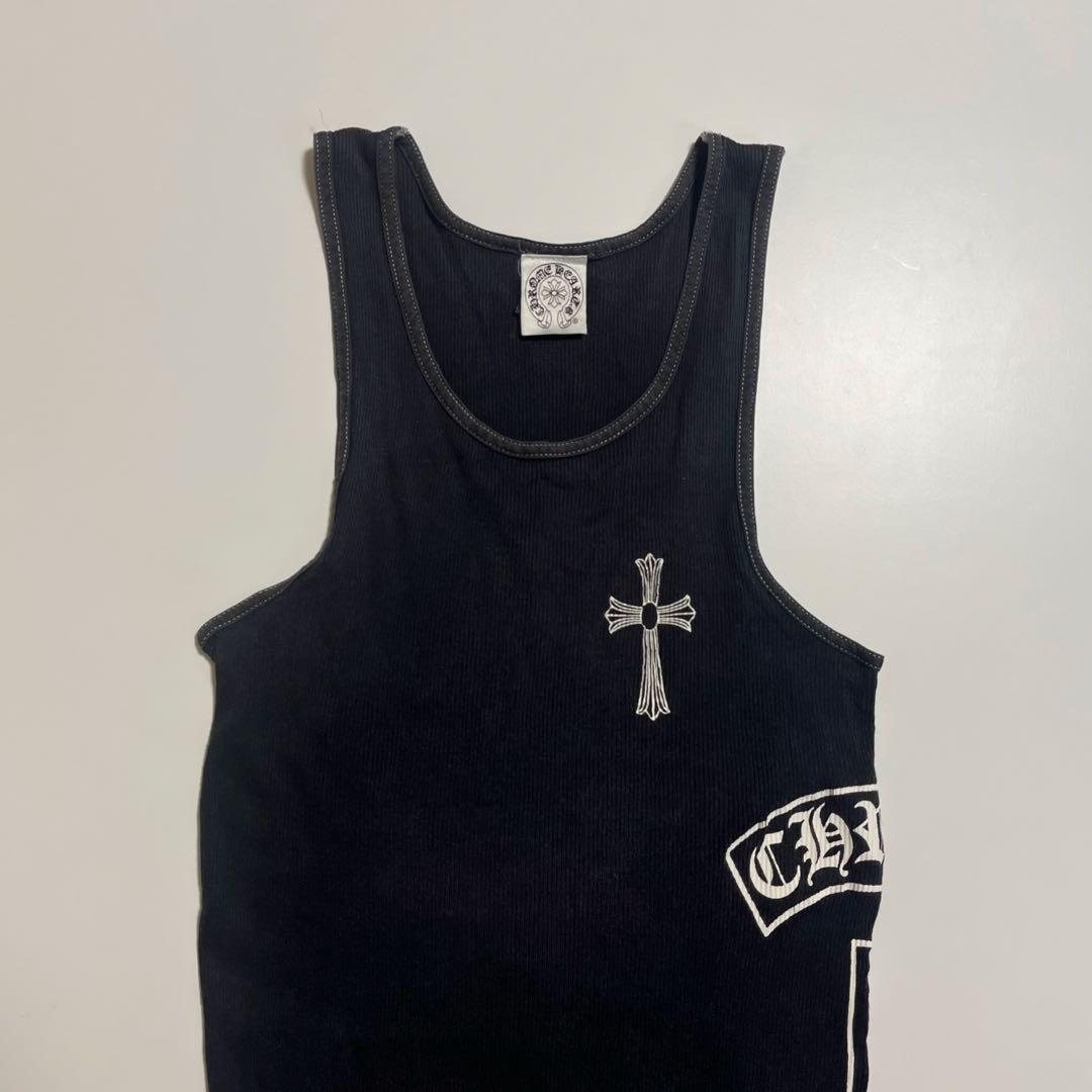 CHROME HEARTS タンクトップ ノースリーブ ブラック 初期タグ S