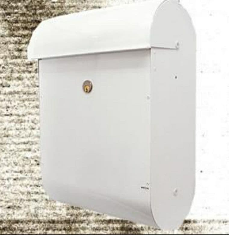 最終価格※メイファ ME-FA825 郵便ポストデンマーク 北欧 ホワイト鍵付き