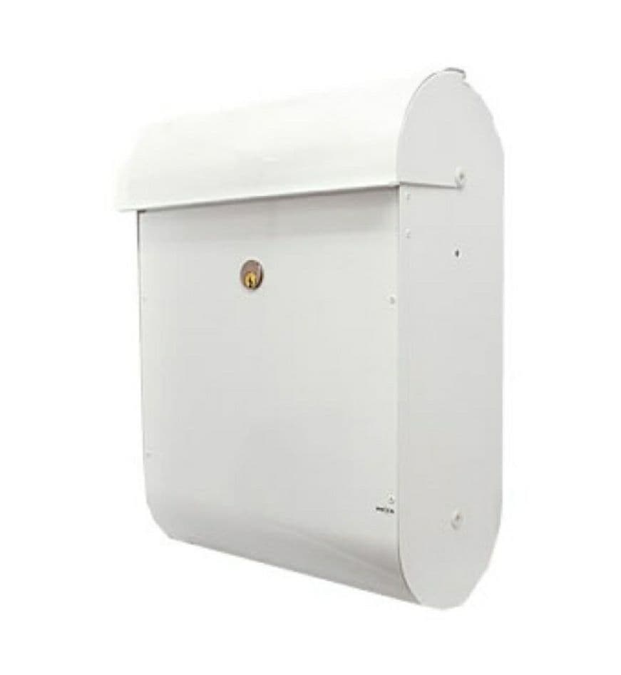 最終価格※メイファ ME-FA825 郵便ポストデンマーク 北欧 ホワイト鍵付き