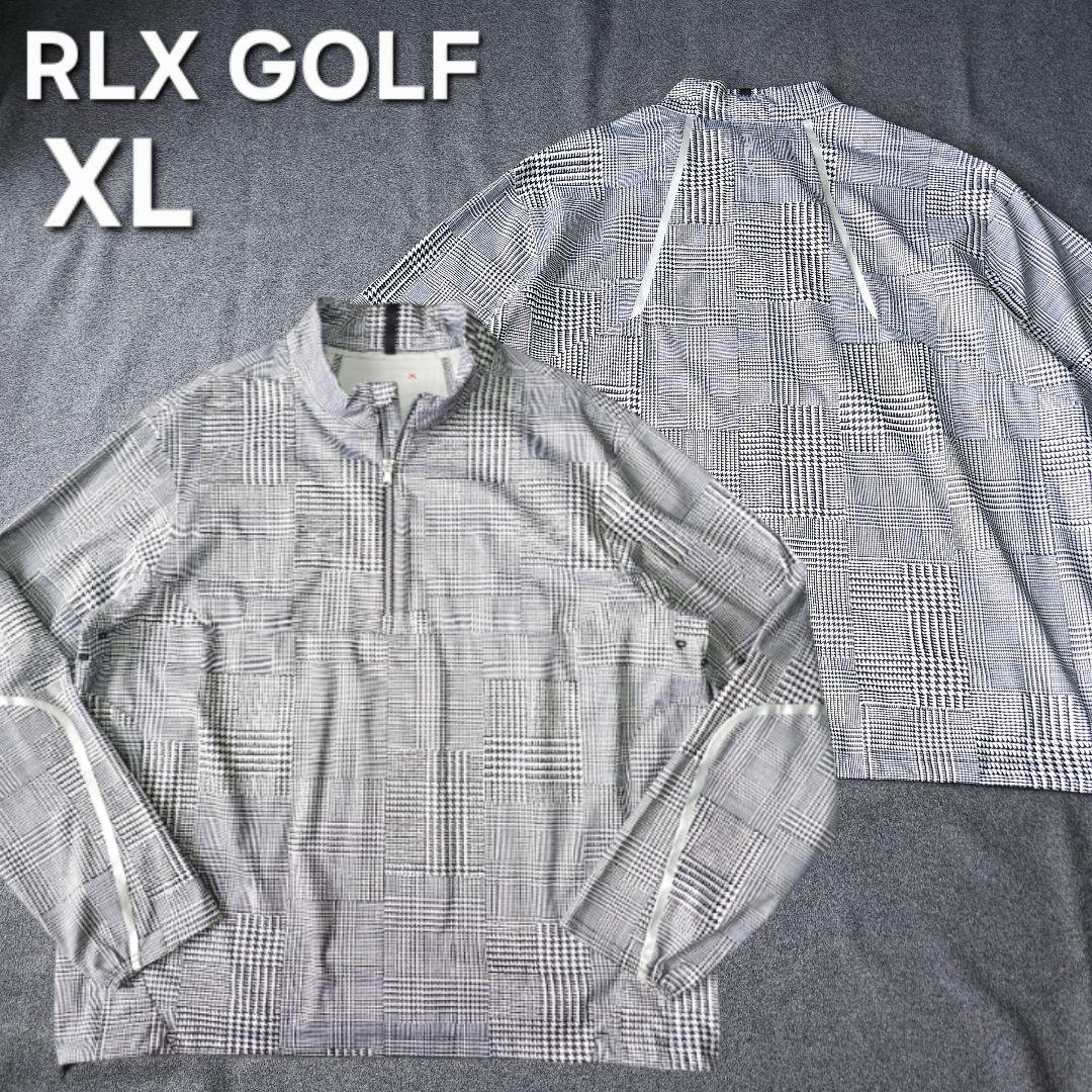 近年 RLX ポロラルフローレン グレンチェック柄撥水ブルゾンジャケット XL