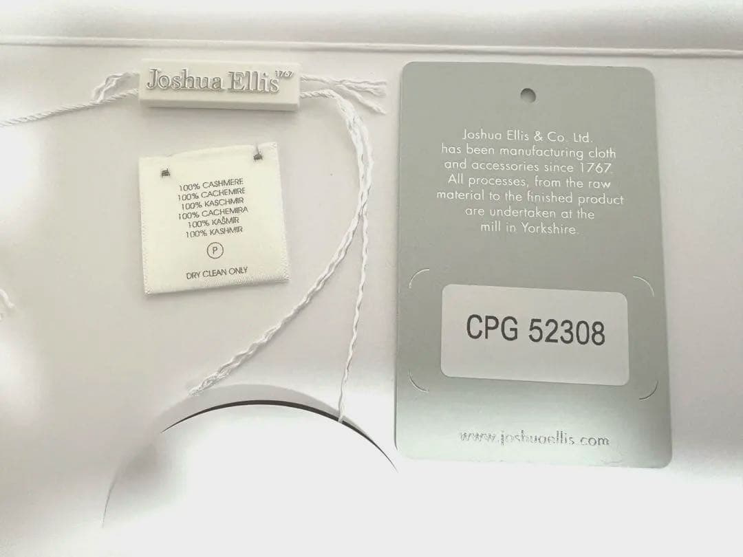 美品 ジョシュアエリス 大盤 ストール マルチ ブロックチェック 50×190