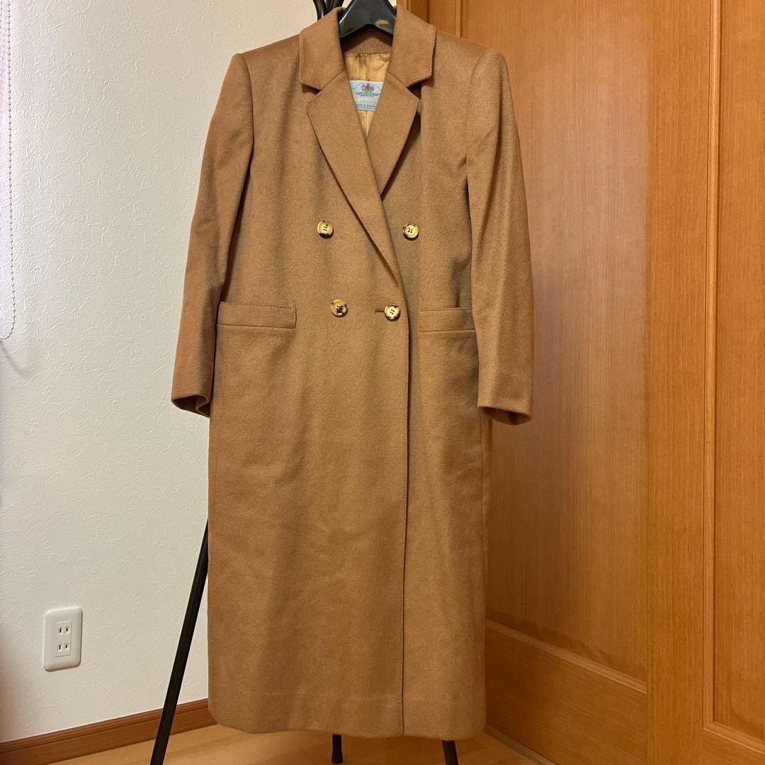 【極美品】アクアスキュータム　カシミヤ100　 トレンチコート　ダブル　ロング