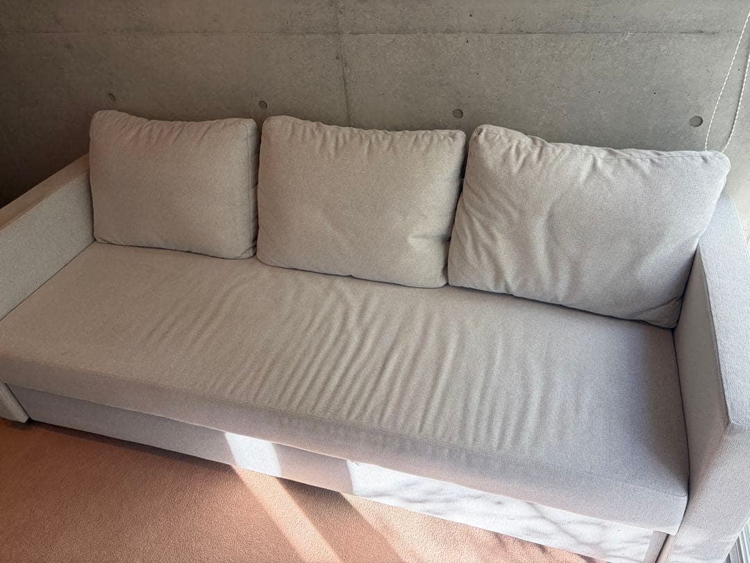 ニトリ 3人掛けソファベッド 布張りタイプ