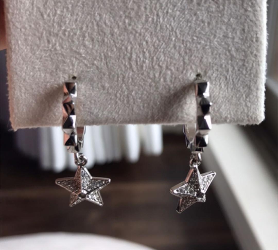 ヴィンレージ　DIOR ディオールスター フープピアス