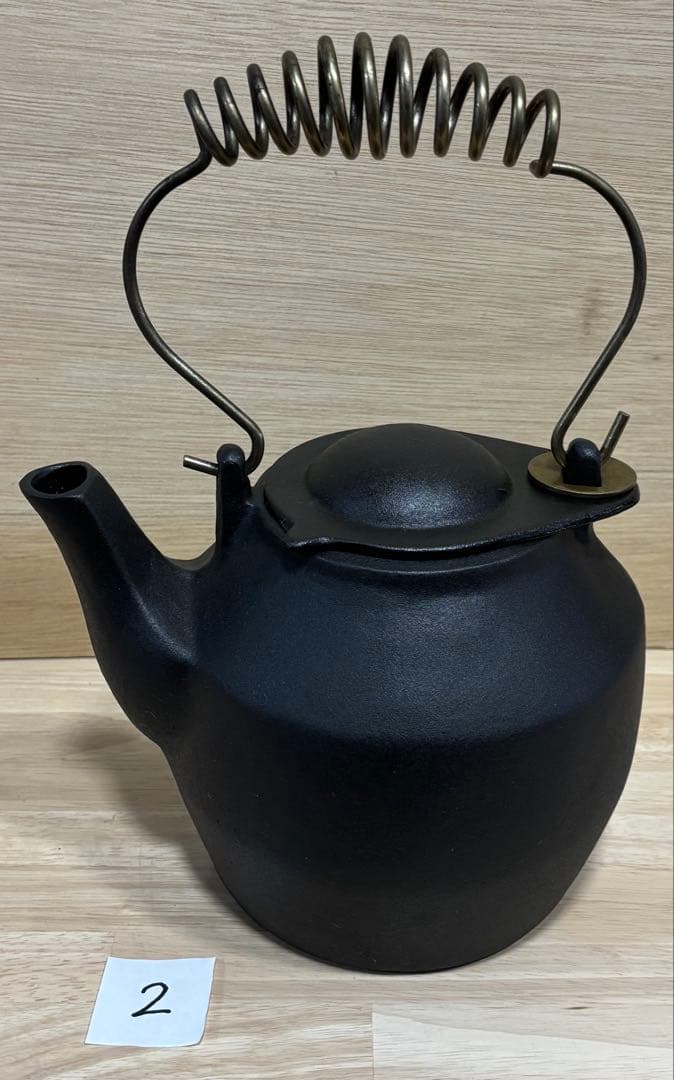 【ロゴ無し】ジョン・ライト John Wright ビンテージ　鋳鉄製 ケトル