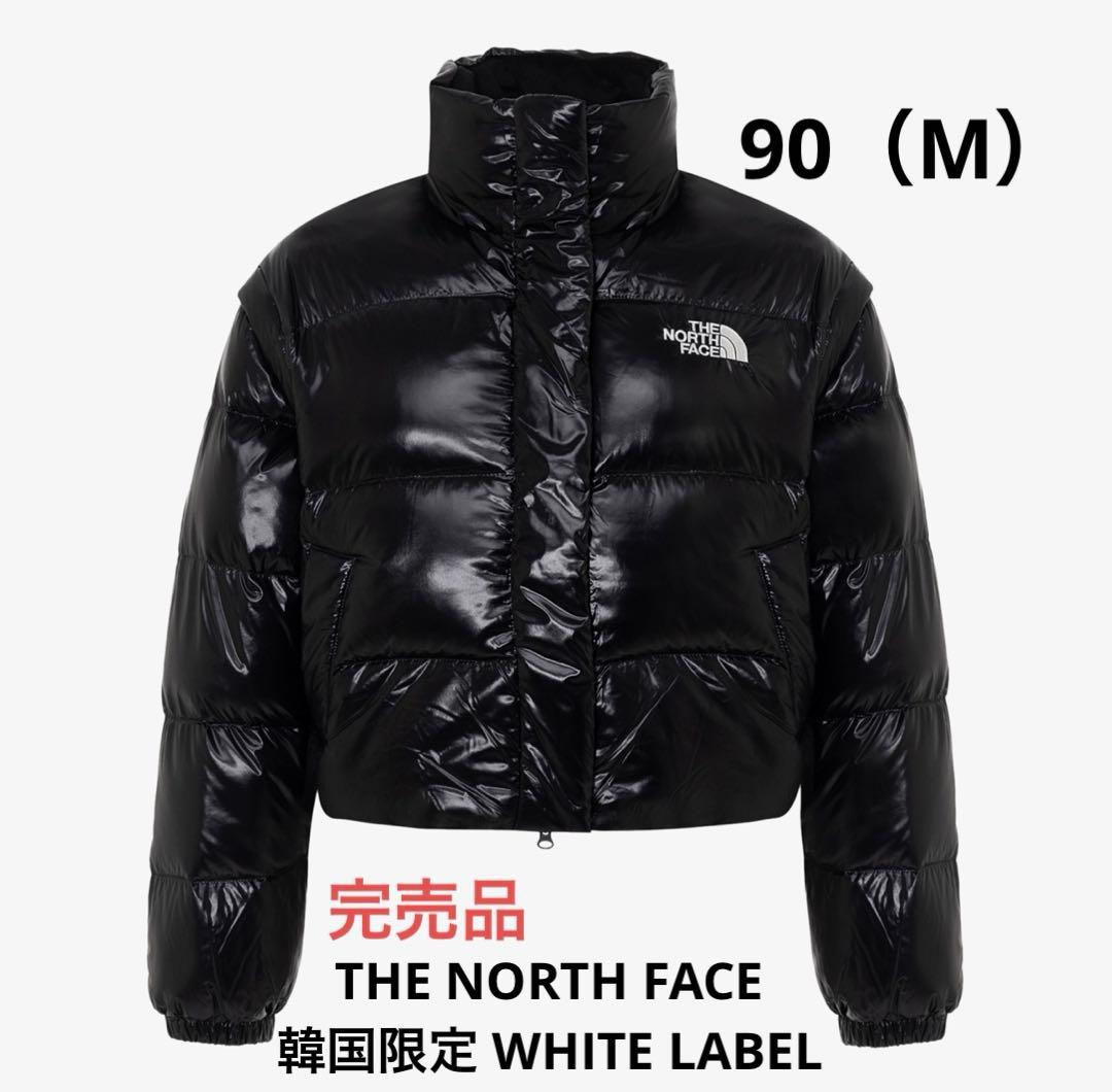 ノースフェイス 韓国 ホワイトレーベル 2way ダウン ジャケット 黒