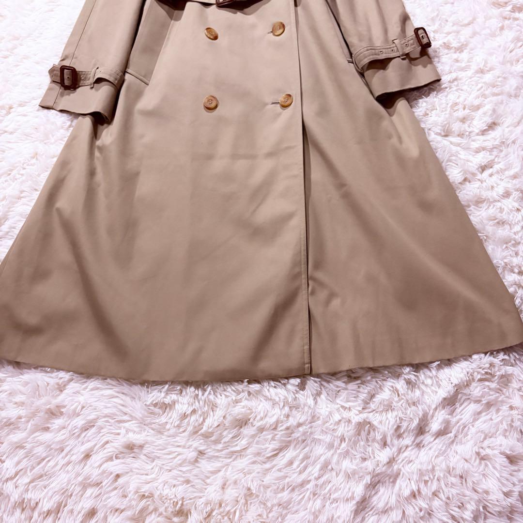 極美品★アクアスキュータム トレンチコート ベージュ 英国製 XL