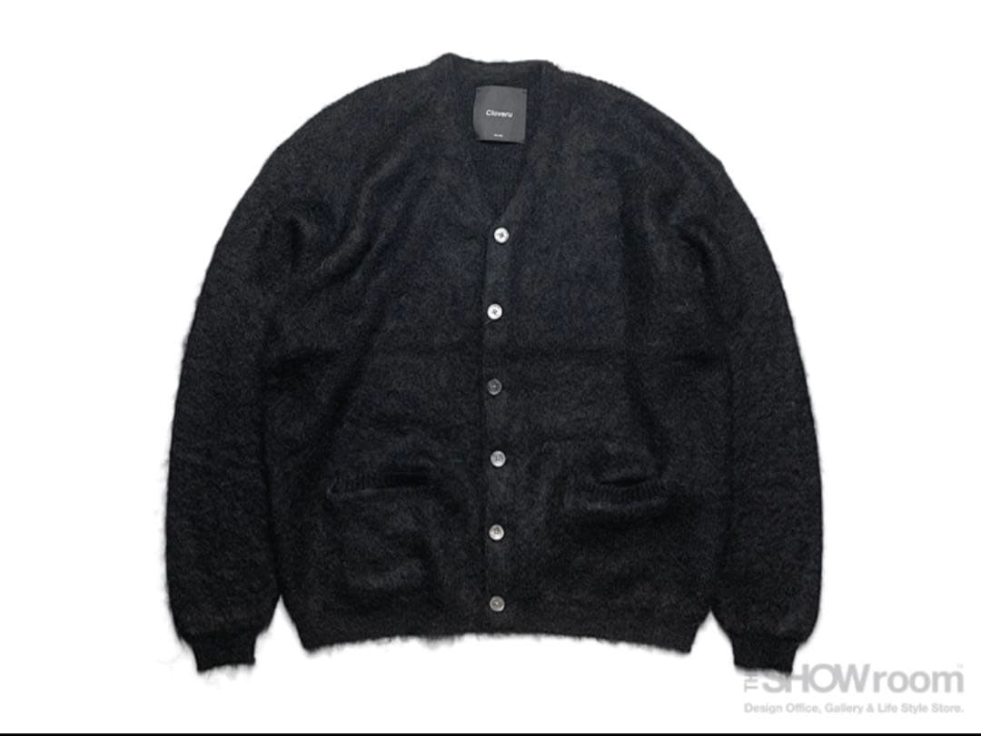 CLOVERU Wool Mohair モヘア カーディガン　BLACK L