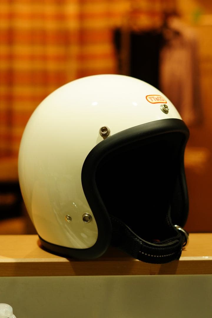 TT&CO Super Magnum ホワイト アイボリー ジェットヘルメット