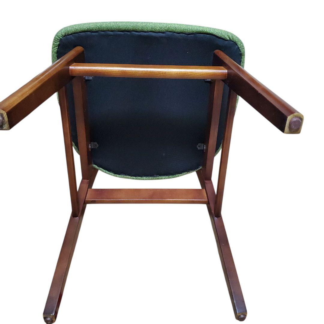 NOCE（ノーチェ） ダイニングチェア RY42 ウォールナット × グリーン