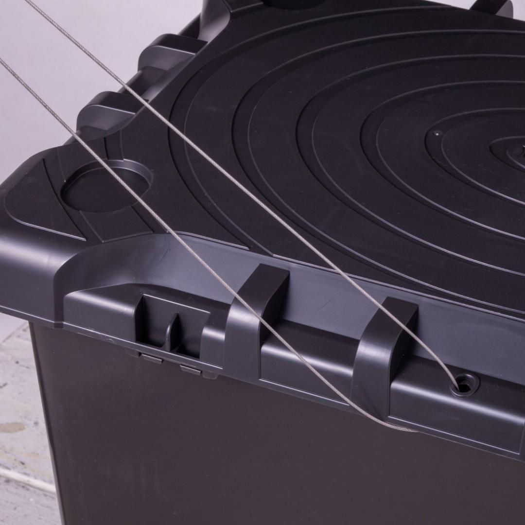 ２色セット 日本製 宅配ボックス 収納ボックス　ブラウンとカーキ