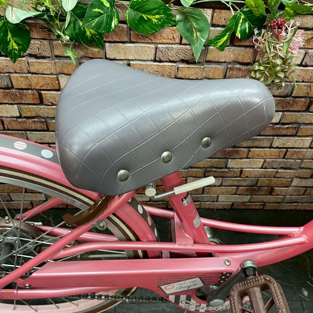 【71】子供用自転車 子供車 GIRLS LABO ピンク 20インチ シングル