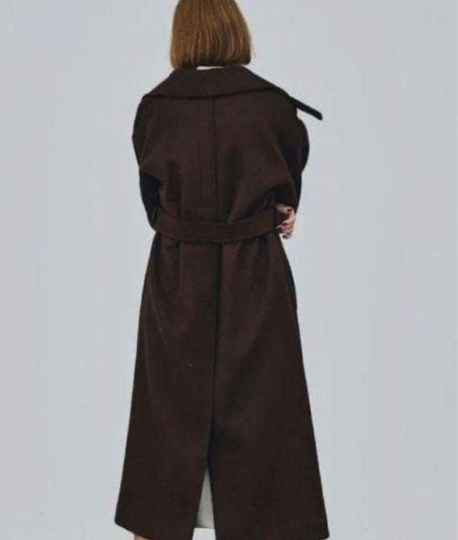 ビッグカラー2wayスタンドコート　ブラウン　united tokyo ロング