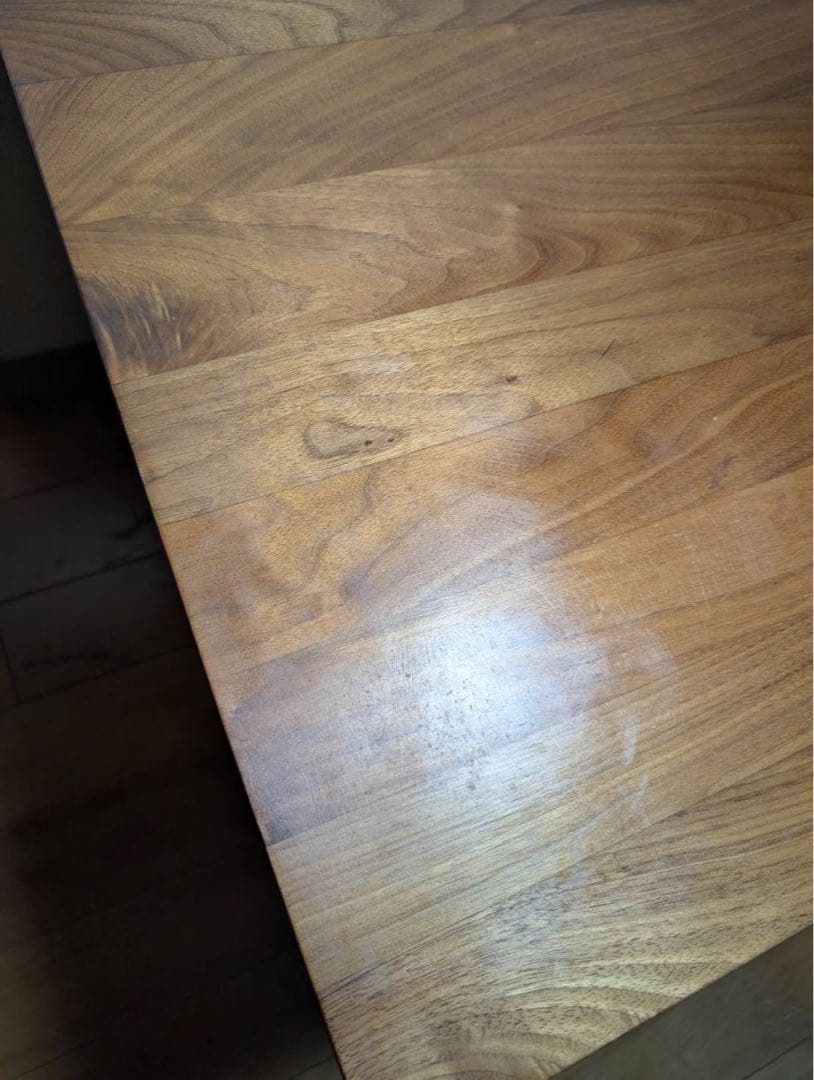 ■送料込■無印良品 無垢材ローテーブル ウォールナット デスク 机廃盤家具