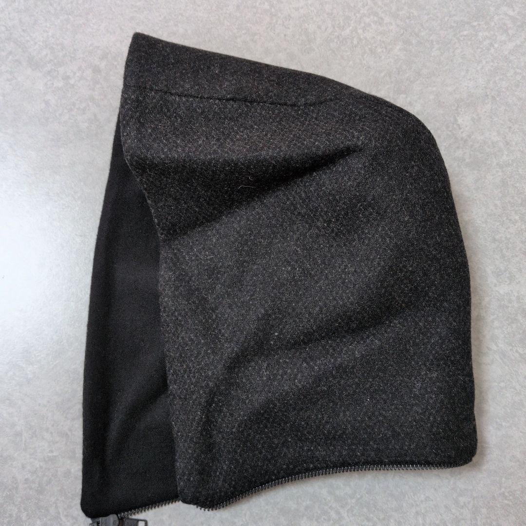 ✿マッカージュ✿レザー切り替え　フーディージャケット　ブラック　美品