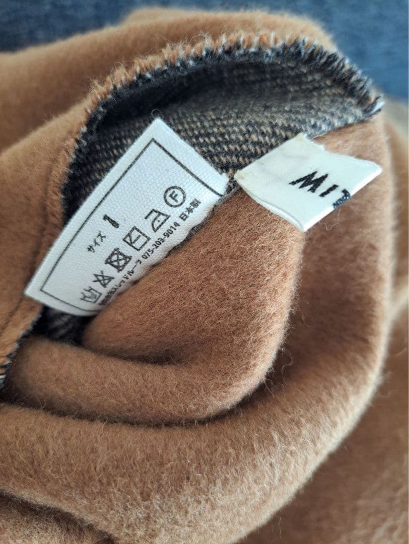 MITTAN ウールシルクリバーコート