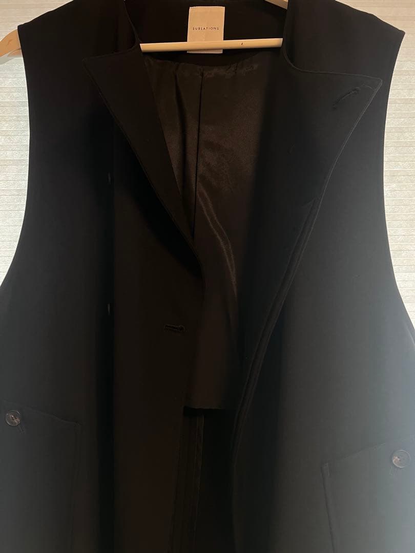 ジャケット・アウター SUBLATIONS SEC.04 SLEEVELESS LONG COAT