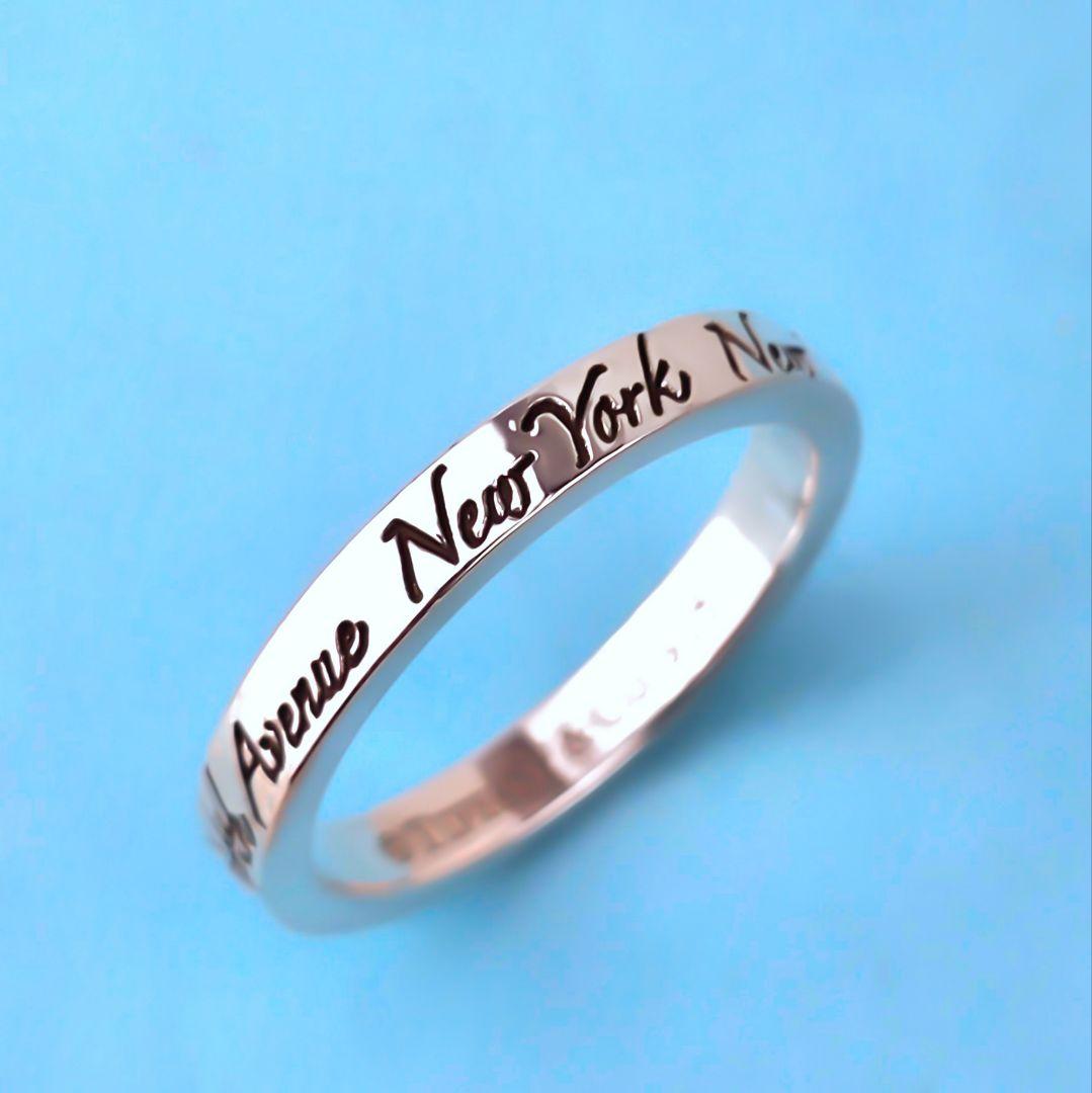 極美品 ティファニー TIFFANY&Co. ノーツ ナロー リング 指輪