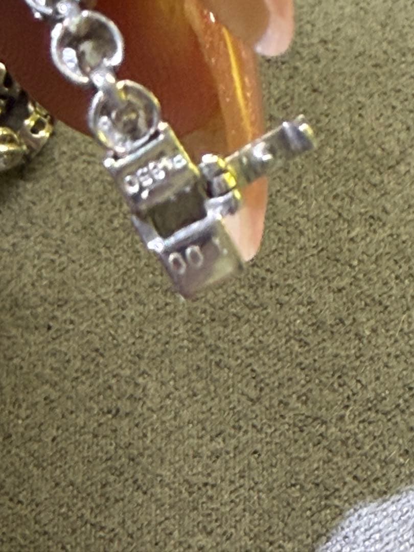 ララポーPT850ダイヤモンド　ラウンドカットクリスタルブレスレット9g