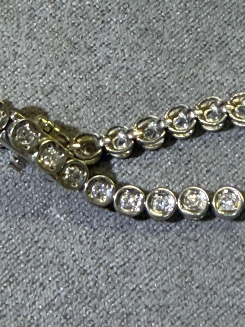 ララポーPT850ダイヤモンド　ラウンドカットクリスタルブレスレット9g