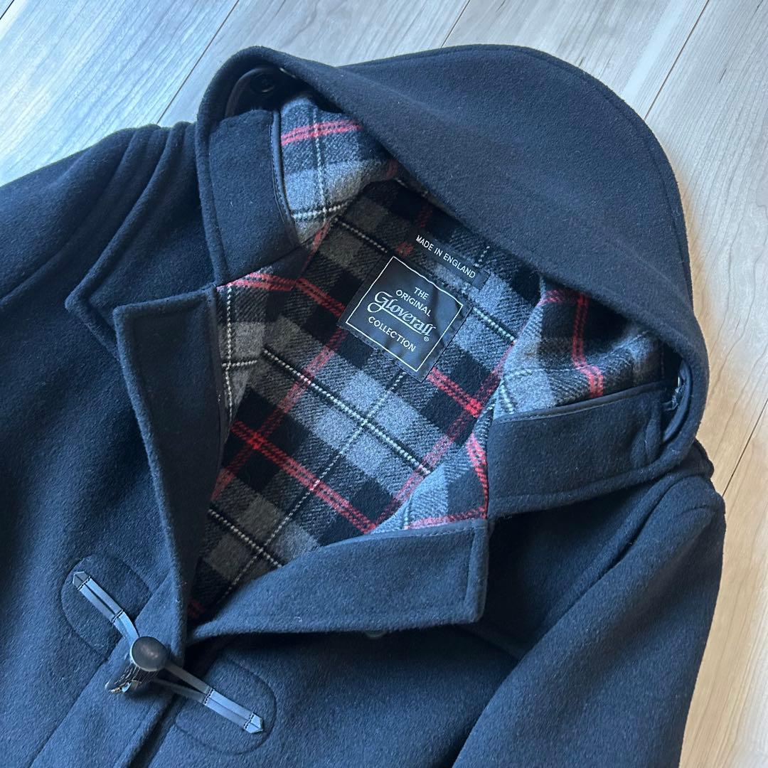 極美品＊グローバーオール Gloverall ダッフルコート L 黒 ロング丈