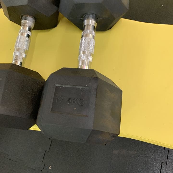 ラバーヘックス  ダンベル 12.5kg 〜20kg  ４セット