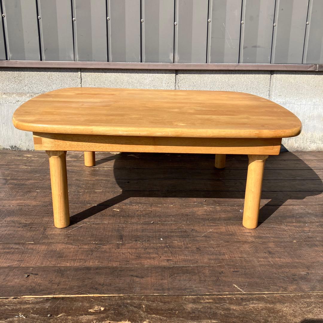 A-4 折りたたみ ローテーブル 木製 センターテーブル ちゃぶ台 ナチュラル