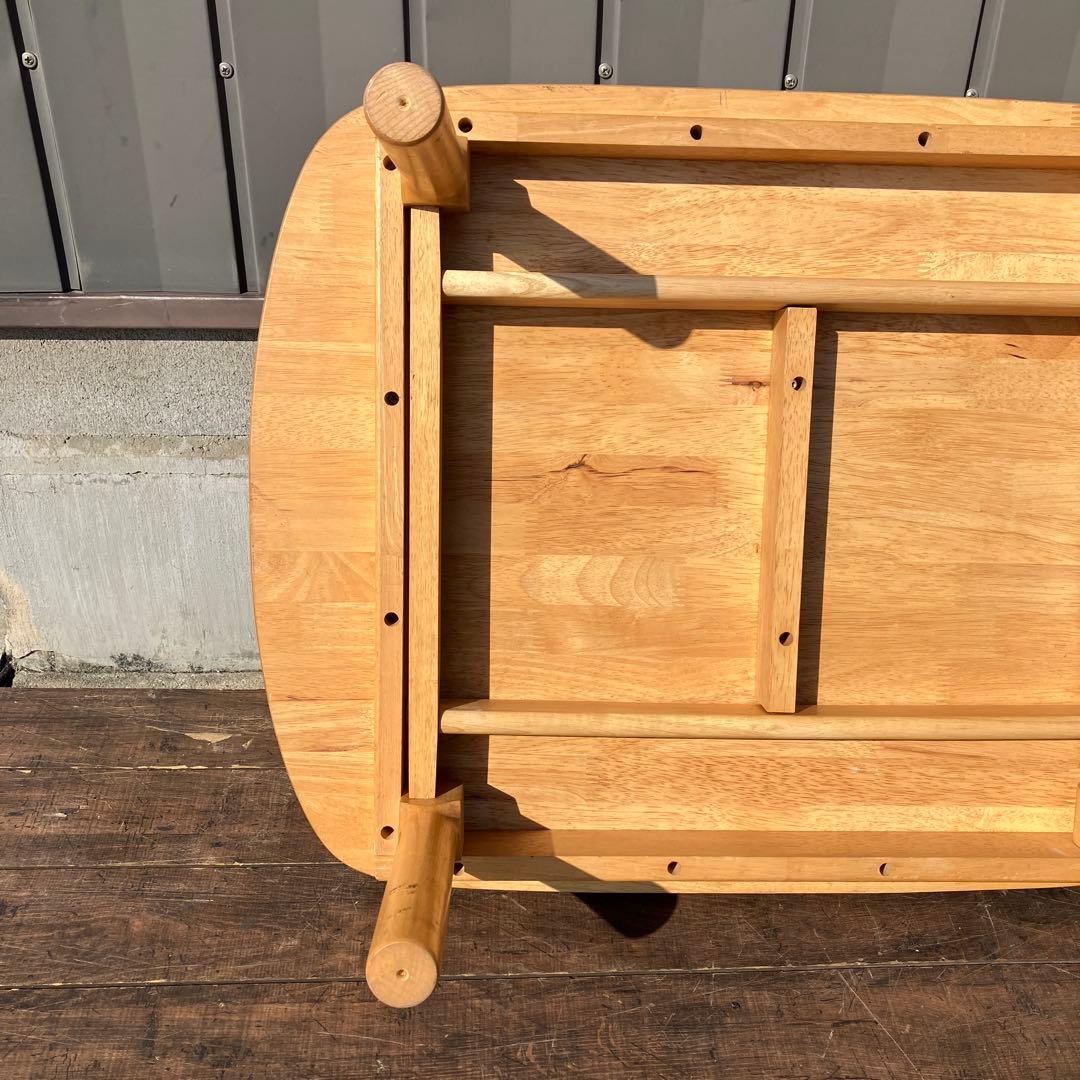 A-4 折りたたみ ローテーブル 木製 センターテーブル ちゃぶ台 ナチュラル