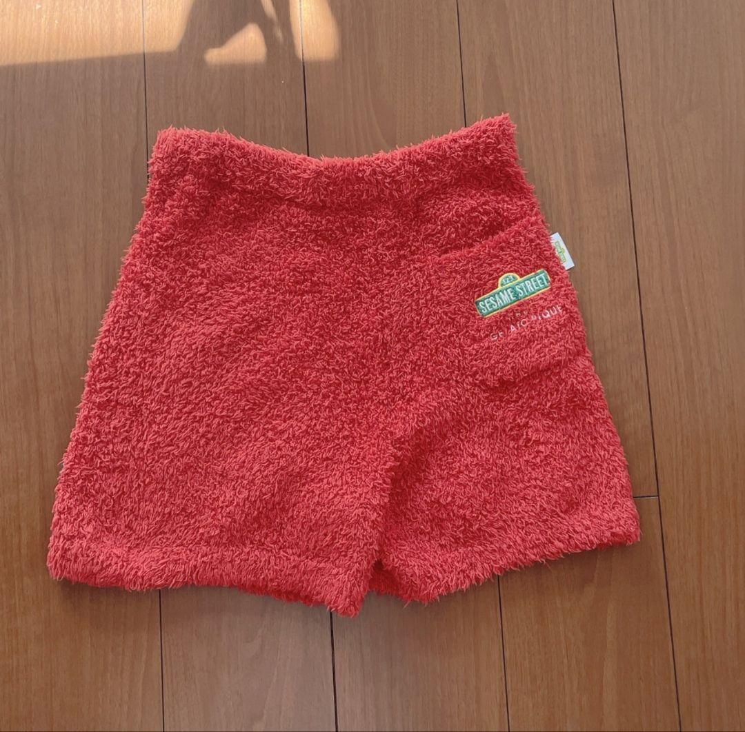 【ジェラートピケ】 セサミストリート エルモパーカ&ハーフパンツSET