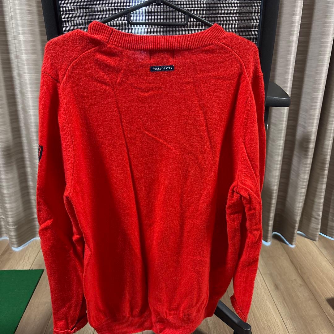【美品】パーリーゲイツ カシミヤ100% 赤 セーター
