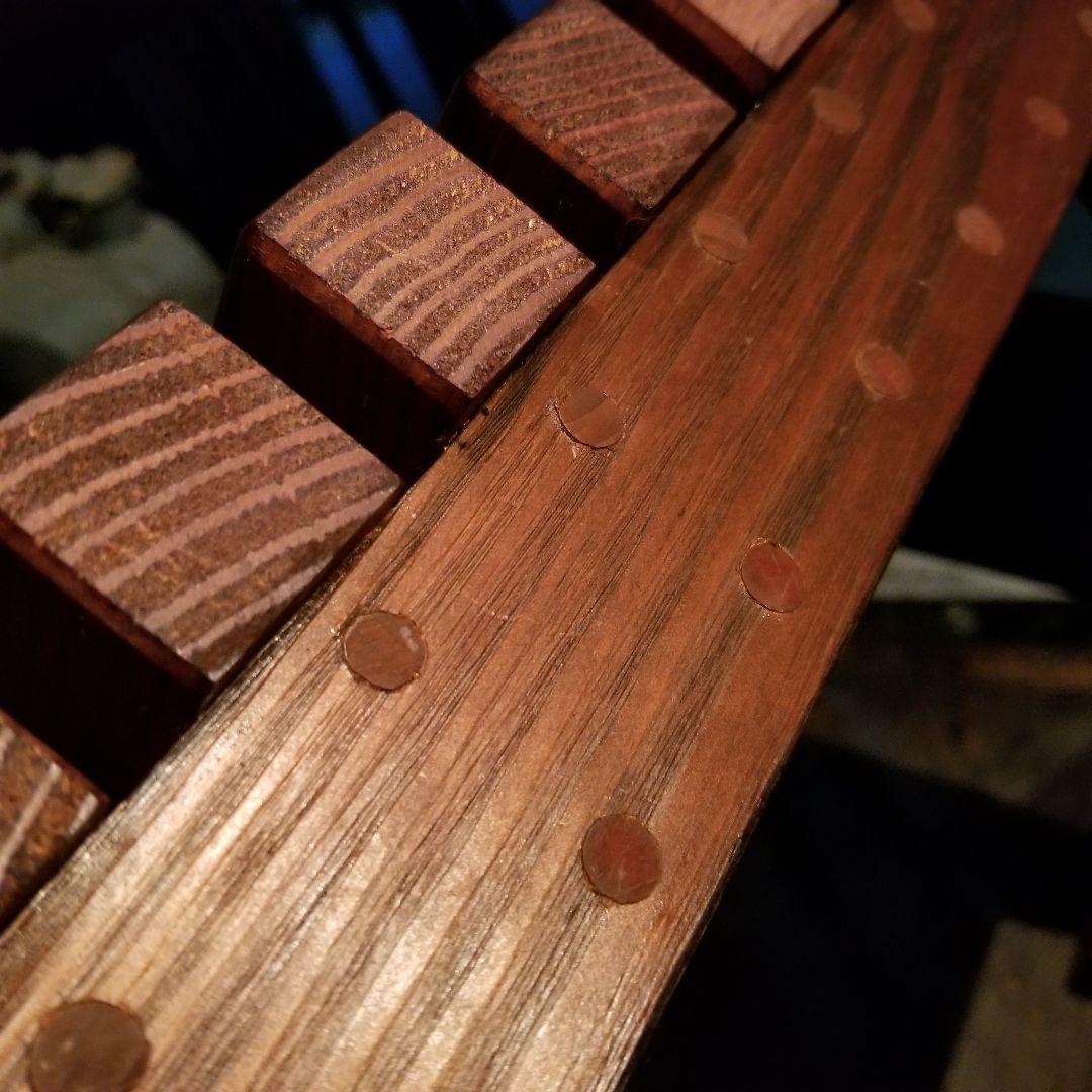 希少　骨董　一点物　伝統工芸　和モダン　民芸　木組み　チェア　無垢　硬木