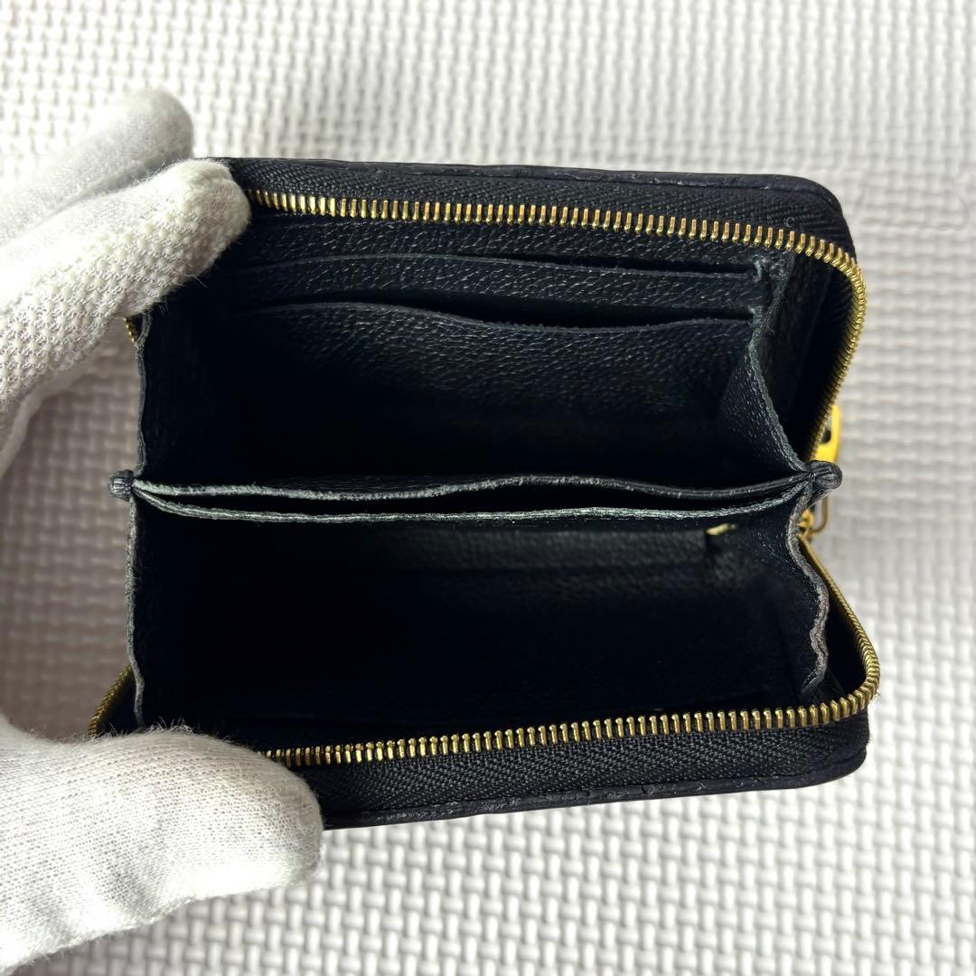 美品　ルイヴィトン　ジッピーパース　モノグラム　アンプラント　ノワール