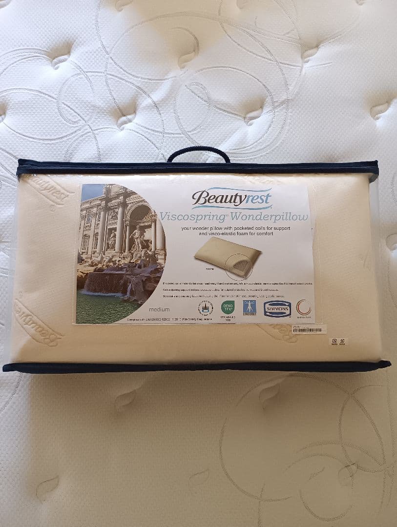 シモンズ　枕　ヴィスコスプリングピロー　ミディアム