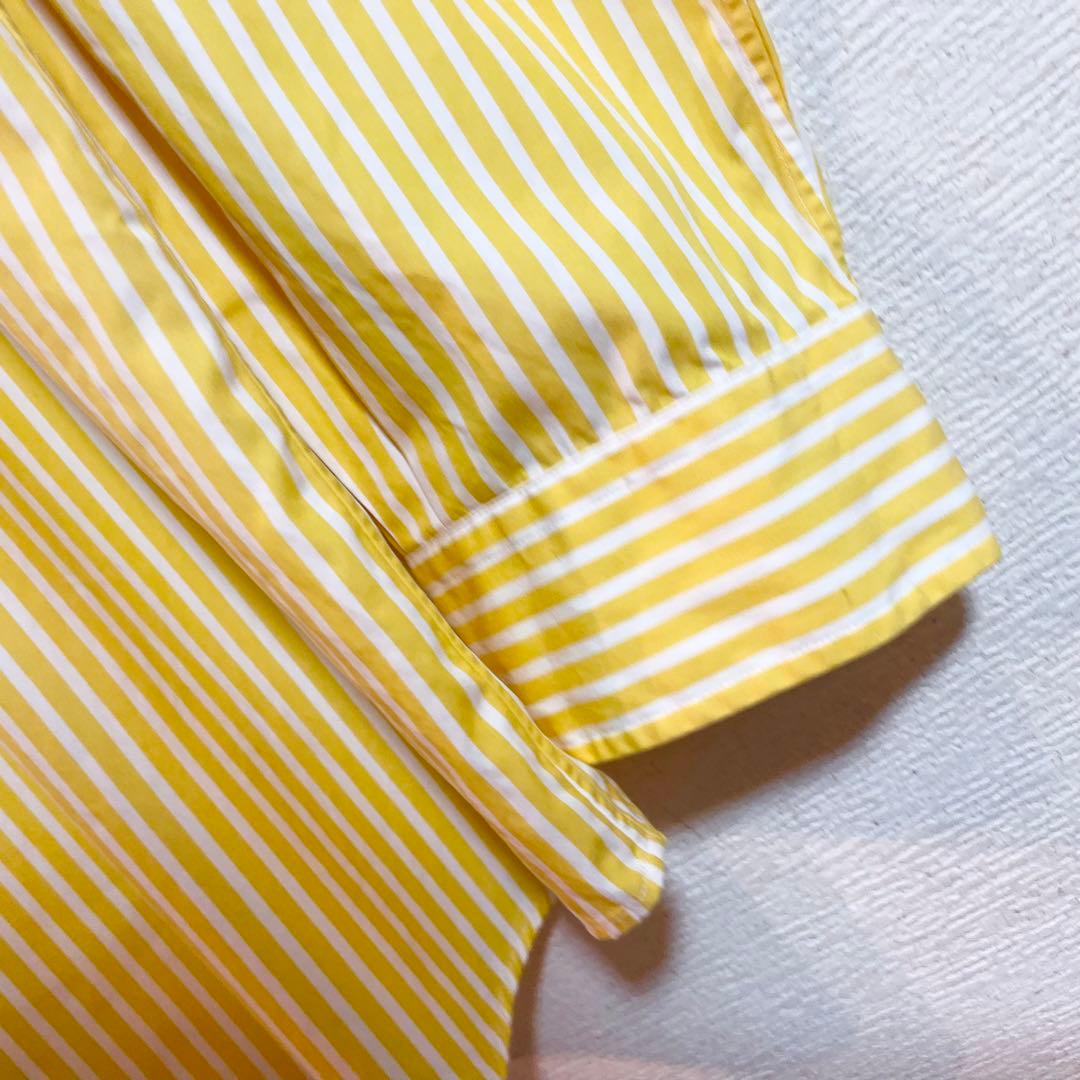 美品★Ralph Lauren ラルフローレン vivid イエロー ストライプ