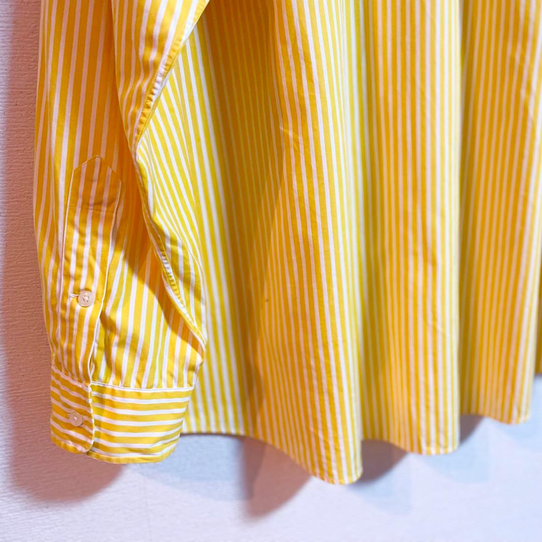 美品★Ralph Lauren ラルフローレン vivid イエロー ストライプ