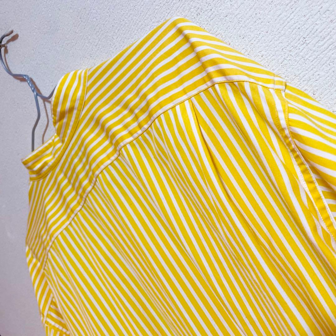 美品★Ralph Lauren ラルフローレン vivid イエロー ストライプ