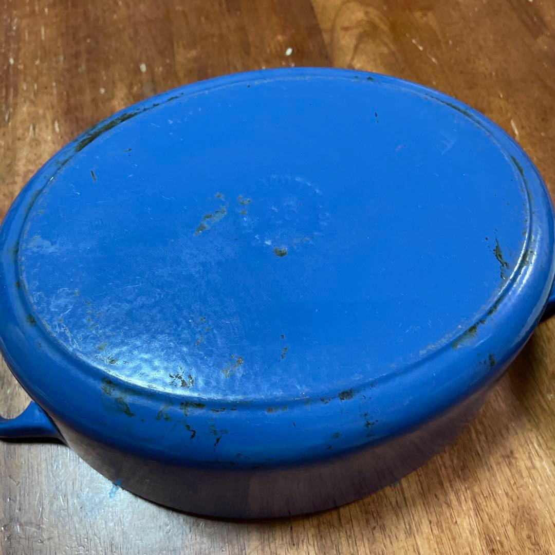 ルクルーゼ ココットオーバル 25cm ブルー