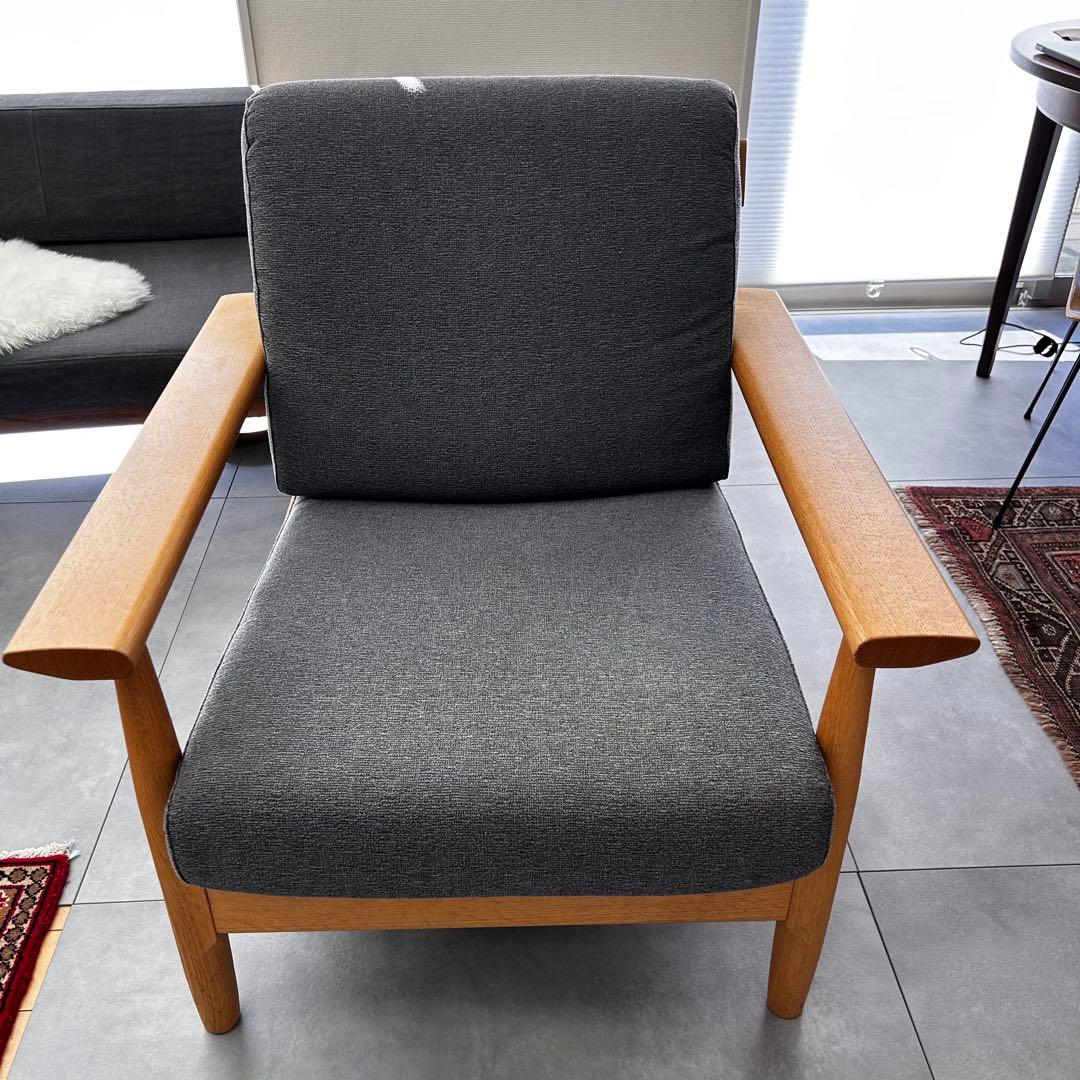 ハトン　柏木工 イージーチェア　グレー　シガーロ