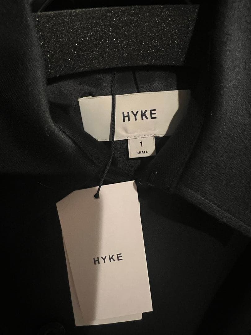 【HYKE(ハイク)】FLANNEL SHORT TRENCH COAT ベルト