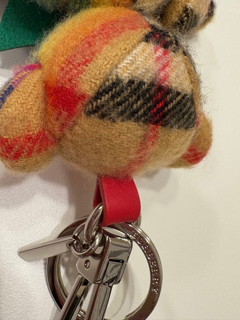 美品⭐︎Burberry クマ型キーホルダー　バーバリー　チェック柄